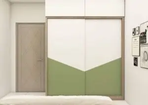 Olive Green Sliding Wardrobe Design Ideas 2023