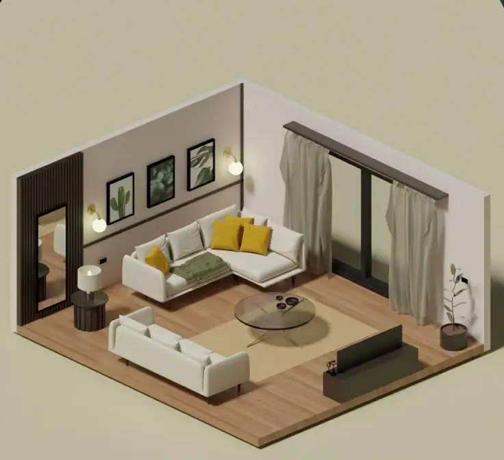 2D/3D Designed by our team of The Maker Interior Studio